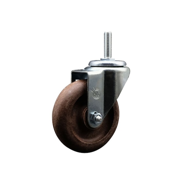 4 Inch High Temp Glass Filled Nylon Wheel Swivel 58 Inch Threaded Stem Caster SCC